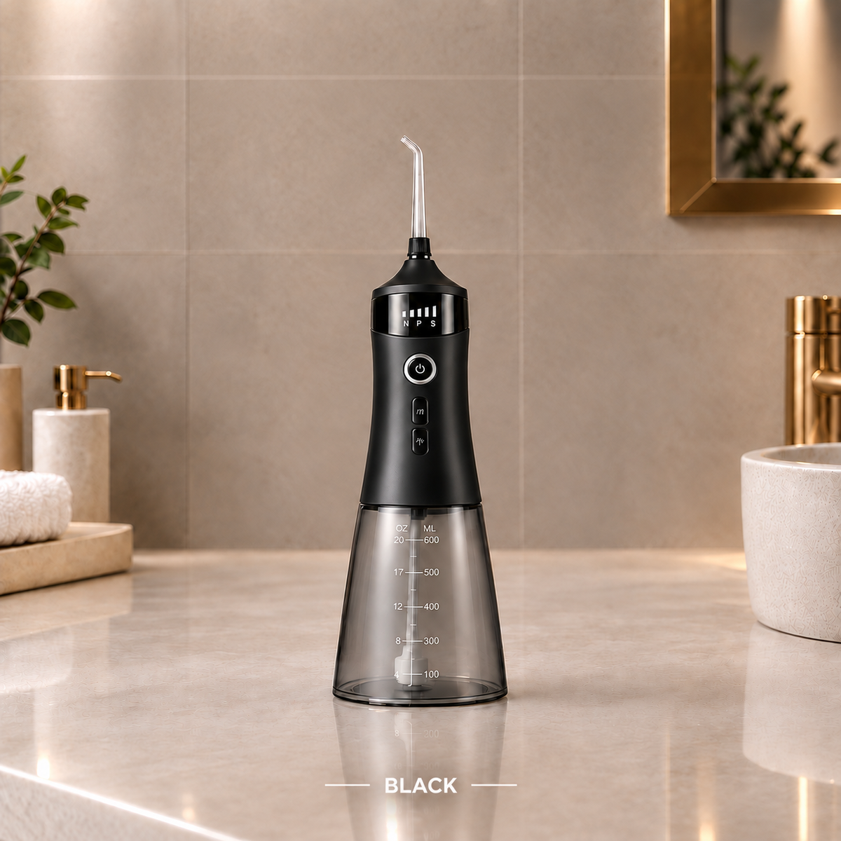 Pearly Shines™ Smart LED Display Electric Toothpick Water Flosser Oral Irrigator UV Sterilizer Timer Memory Function Dental Flosser