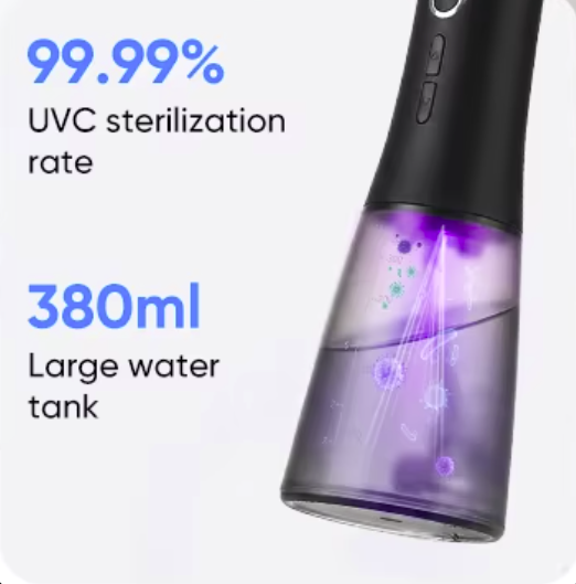 Pearly Shines™ Smart LED Display Electric Toothpick Water Flosser Oral Irrigator UV Sterilizer Timer Memory Function Dental Flosser