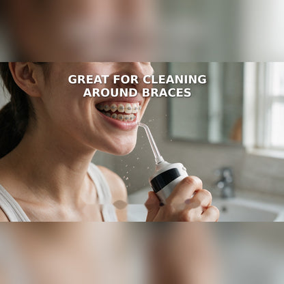 Pearly Shines™ Smart LED Display Electric Toothpick Water Flosser Oral Irrigator UV Sterilizer Timer Memory Function Dental Flosser